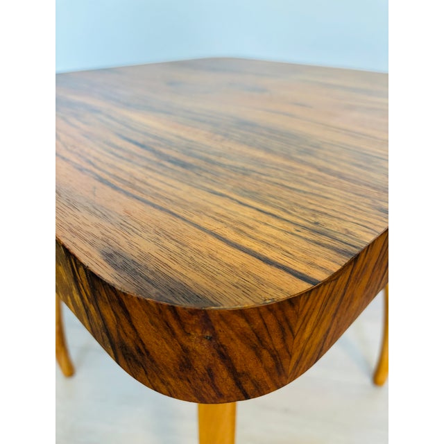 Wood Art Deco Spider H-259 Table by Jindrich Halabala for Up Závody, Czechoslovakia, 1960s For Sale - Image 7 of 12
