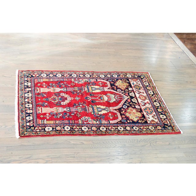 Mid 20th Century Persian Meshkabad Rug For Sale - Image 13 of 13