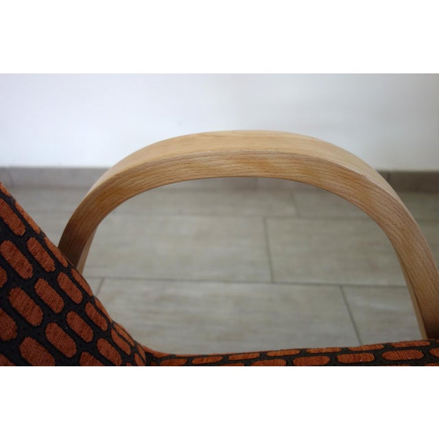 Vintage Bow Wood Armchair from Steiner, 1950s For Sale - Image 5 of 14