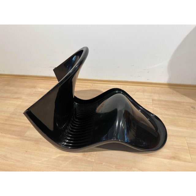 Panton Cantilever Chair in Black Pu by Verner Panton, Germany, 1971 For Sale - Image 14 of 18