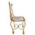 1960 Hollywood Regency Italian Rope & Tassel Gold Gilt Chair For Sale - Image 4 of 12