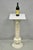 Vintage Italian Classical Carved Marble Column Form Square Top Pedestal Plant Stand. Circa Mid 20th Century. Measurements:...