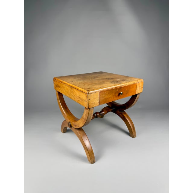 Vintage Side Table in Wood with Drawer For Sale - Image 14 of 14