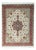 Hand-Knotted Tabriz 50raj Oriental Rug with Silk For Sale