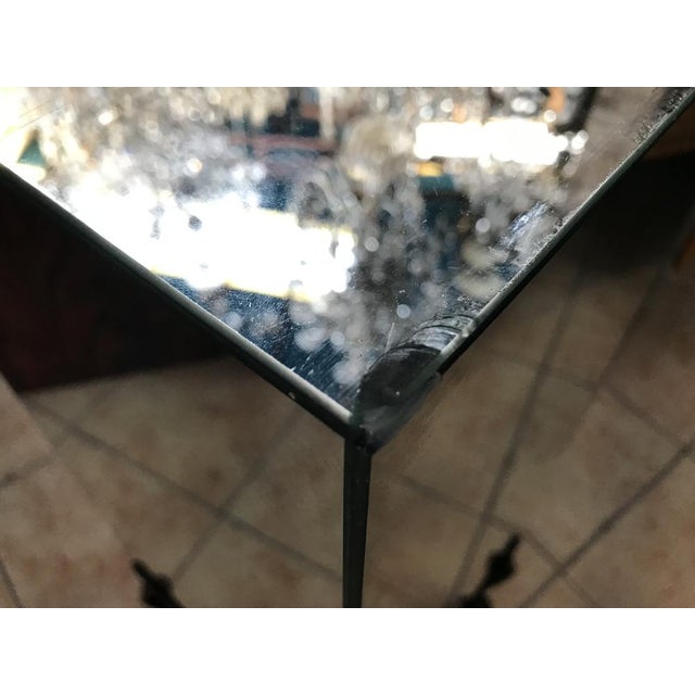 Decorative Wrought Metal and Hexagonal Table Mirror, 1970s For Sale - Image 15 of 18