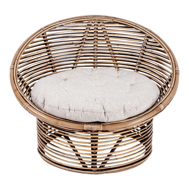 Boho Egg Chair, Camel, Rattan Chairish
