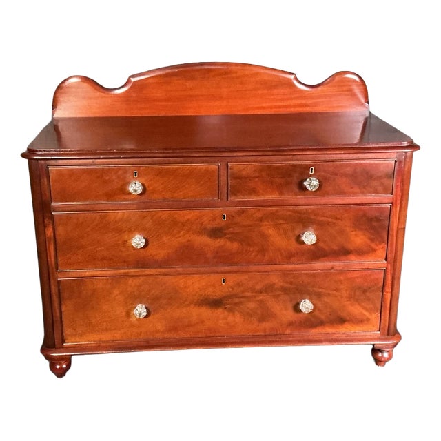 Victorian Mahogany Chest, 1870s For Sale