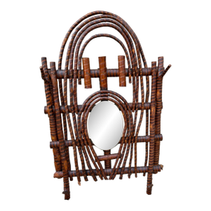 Vintage Adirondack Twig Mirror