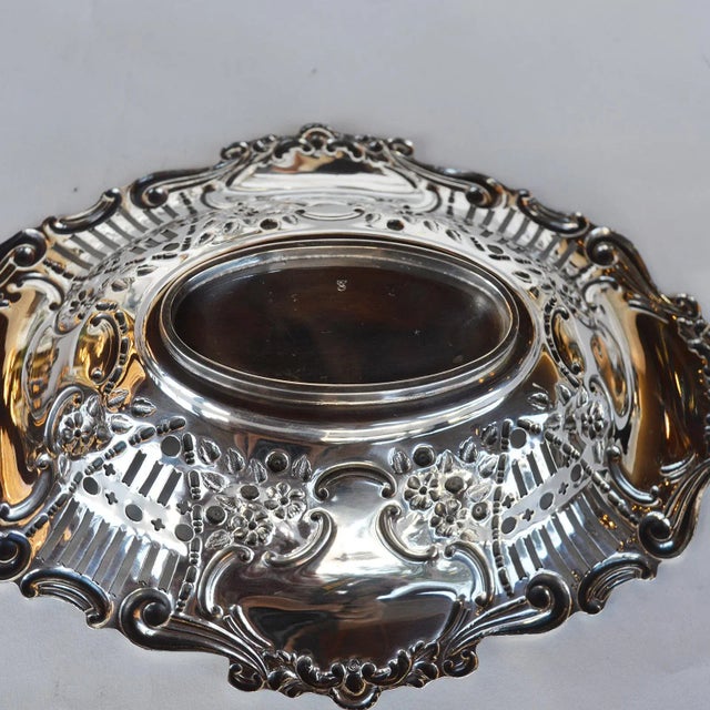 Metal Silver Center Table Set, Late 19th Century For Sale - Image 7 of 9