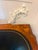 Antique French Walnut Marquetry Inlaid Writing Desk with Leather Top, 1860s For Sale - Image 6 of 14