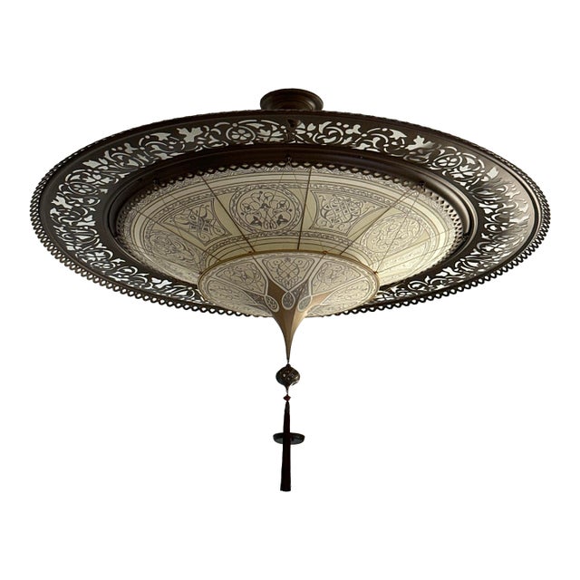 Fortuny Scheherazade 2-Tier Silk Chandelier – Venezia, Italy – Handcrafted Designer Lighting For Sale