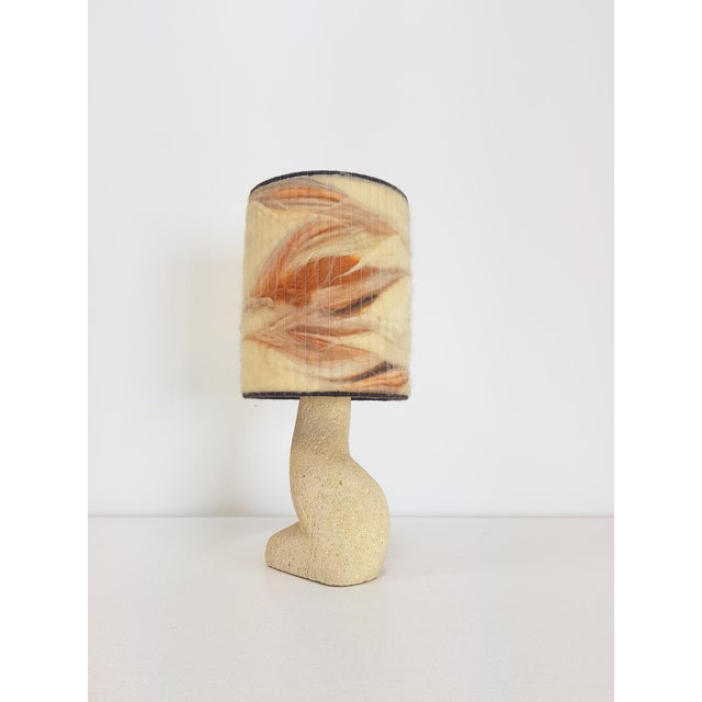 Arts & Crafts Style Brutalist Natural Stone Table Lamp, 1970s For Sale - Image 10 of 16