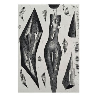 Jerzy Dmitruk, The Ideal of a Spatial Figure (The Promised Heaven), 2017, Etching For Sale