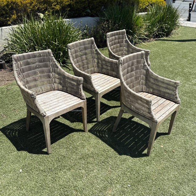 Terra Furniture Madera Outdoor Dining Chairs, Set of Four For Sale - Image 10 of 12