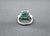 7.64 Ct Gia Certified Natural Zambian Emerald & Diamond Ring Size 7 For Sale In Chicago - Image 6 of 8