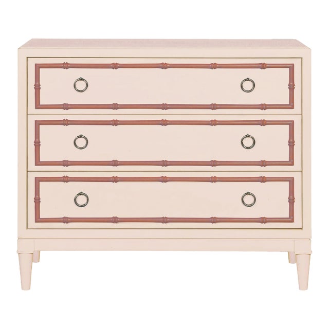 Casa Cosima Emma Nightstand, East Lake Rose and Baked Terra Cotta For Sale