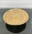 Round Rattan & Brass Plate Centerpiece, Italy, 1970s For Sale - Image 3 of 10
