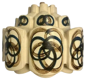 Ceramic Flower Pendant Light, Denmark, 1970s