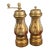 Vintage Italian Baroque Revival Gilt Salt Shaker and Pepper Mill For Sale