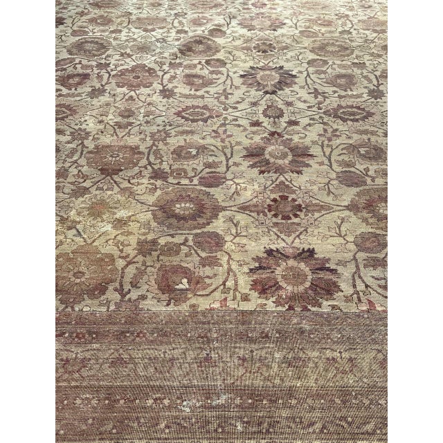 Fine Hand Antique Agra Rug For Sale In Washington DC - Image 6 of 18