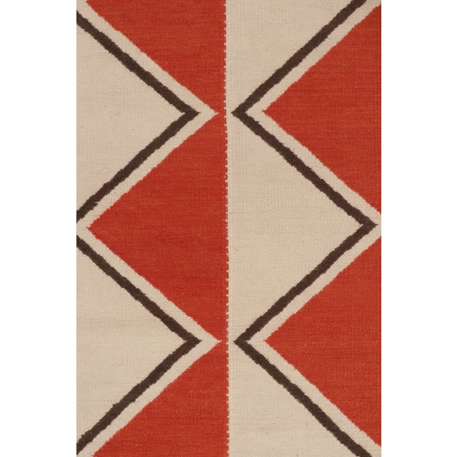 Contemporary Scandinavian Style Flatweave Wool Rug, by Rug & Kilim, India For Sale In New York - Image 6 of 8