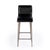 Maxwell Leather 32" Bar Stool, Black For Sale - Image 9 of 9