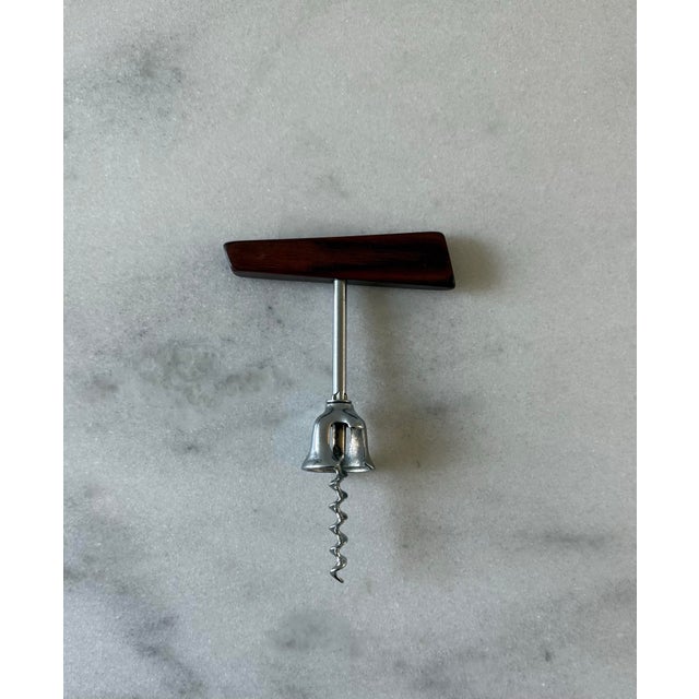 Mid-Century Modern Mid Century Modern Rosewood Corkscrew Wine Bottle Opener For Sale - Image 3 of 6