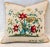 Vintage 1993 Hand Embroidered Botanical Theme on Natural Linen Pillow With Feather Down Insert For Sale - Image 13 of 13