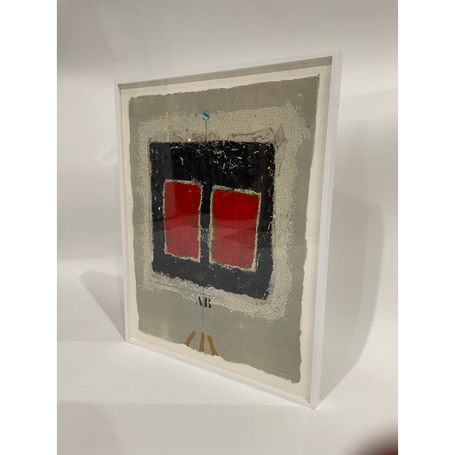 “Deux Rouges” is a commanding 2005 carborundum etching by French artist James Coignard (1925–2008). This late-period work...