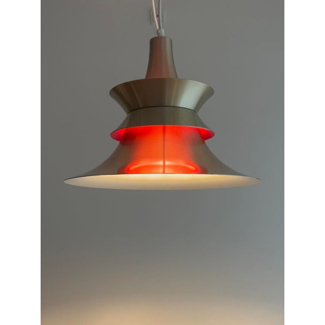 Pendant Lamp attributed to Bent Nordsted for Lyskær, 1970s For Sale - Image 4 of 10