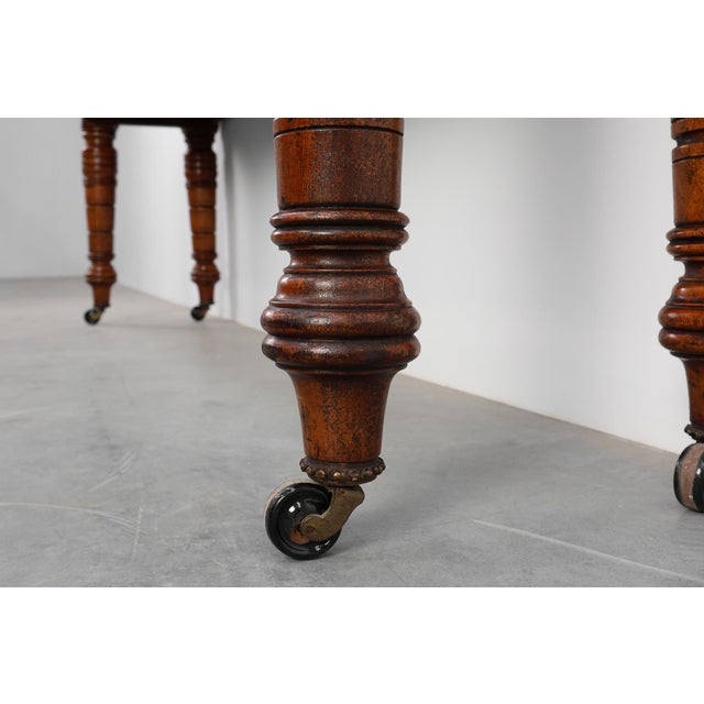 Large William IV Walnut Console Table, United Kingdom, 1840s For Sale - Image 6 of 13