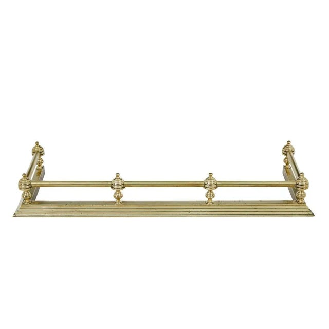 Early 20th Century Brass Fireside Fender For Sale - Image 5 of 6