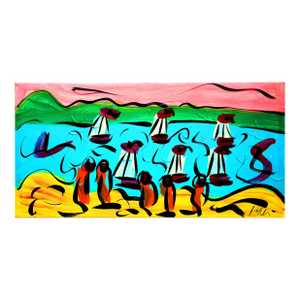 Late 20th Century Peter Keil Seascape Modern Pop Art