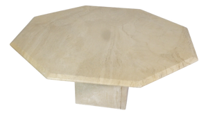Vintage Italian Travertine Coffee Table, 1970s