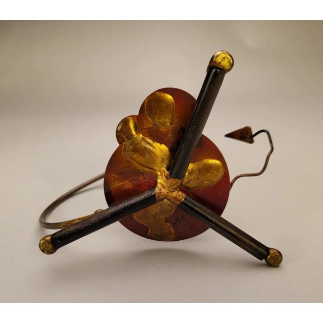 Artistic Metal Glass Dreidel For Sale - Image 6 of 11