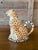 Camel Vintage Hand-Painted Ceramic Leopard and Cub Figural Pitcher For Sale - Image 8 of 11