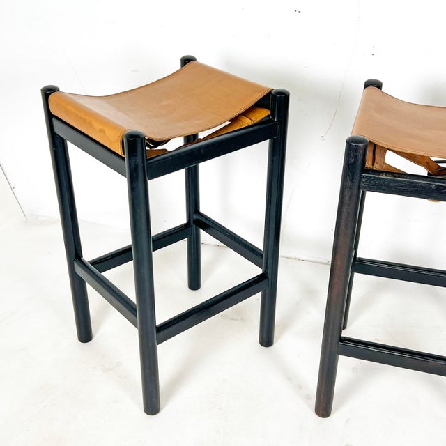 Set of three “Hobb“ stools designed by Mary Featherstone, circa 1970s. Along with her husband Grant Featherstone, the two...