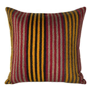 Vintage Kilim Pillow 28” X 28” For Sale