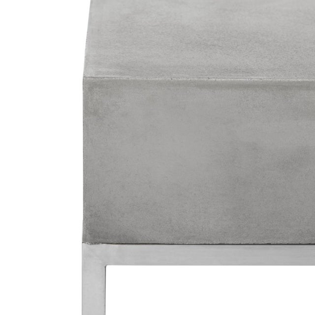 Contemporary Eartha In/Outdoor Coffee Table - Dark Grey For Sale - Image 3 of 7