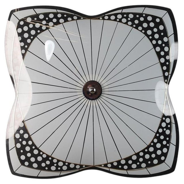 Mid-Century Modern Glass Wall Light For Sale - Image 9 of 9