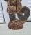 19th C Chinese Gold and Red Painted Wood Laughng Buddha Statue Hotei For Sale In Raleigh - Image 6 of 12