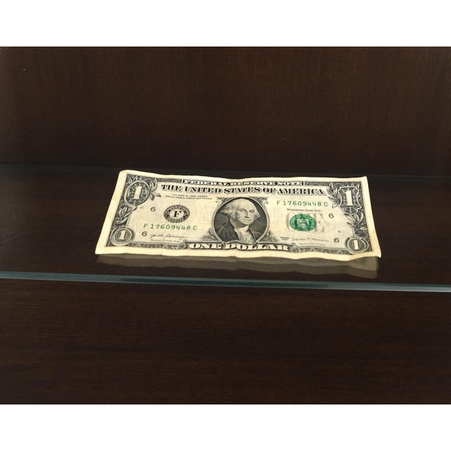 Late 20th Century 4 Doors Carved Teak 5 Shelves 2 Bottom Drawers 72" Tall Curio Cabinet Showcase For Sale - Image 5 of 14