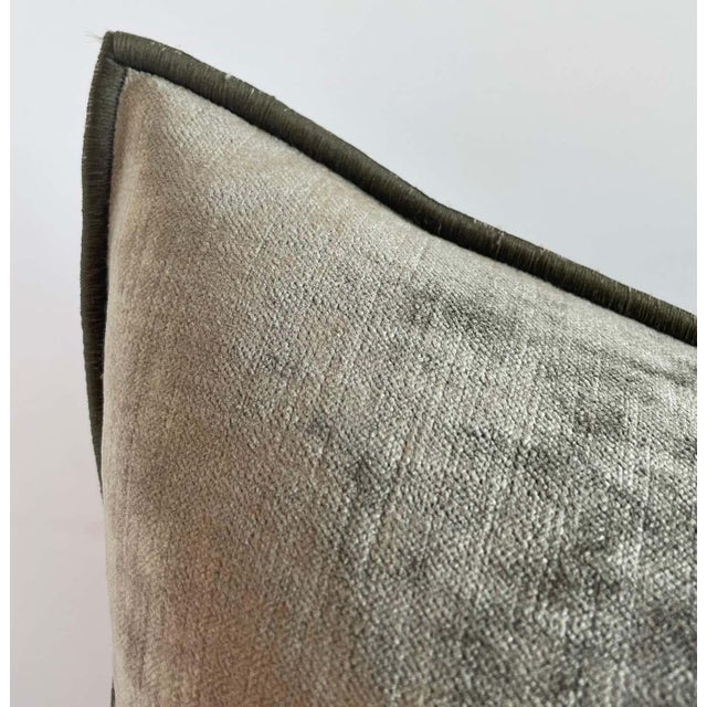 Royal Velvet Lumbar Pillow With Insert For Sale - Image 4 of 7