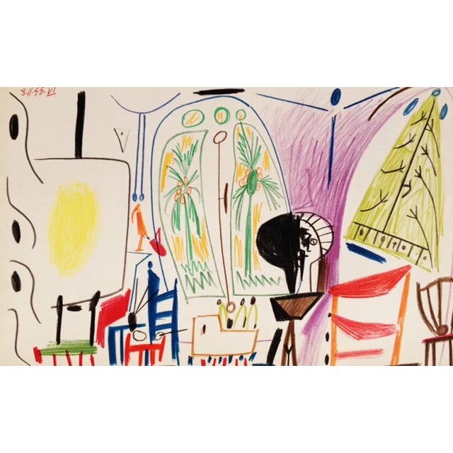 Title: Untitled No 5 dated 8/11/1955 Artist: Pablo Picasso Country: Spain Medium: Offset print Marks: Not Signed Paper...