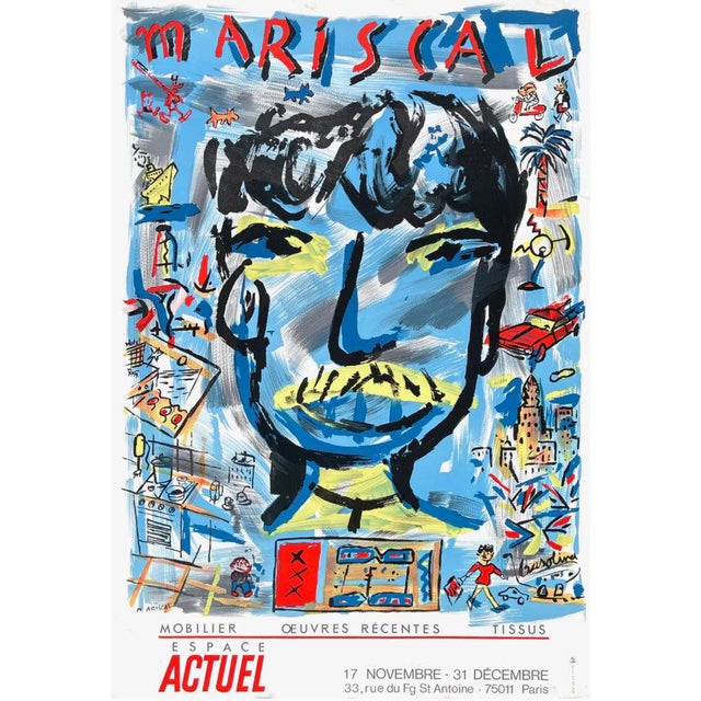 Portrait d'Homme Poster after Javier Mariscal For Sale