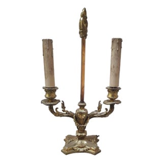 Napoleon III Candleholder in Bronze For Sale