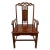 20th Century Chinese Rorsewood Carved Armchairs Set For Sale - Image 4 of 13