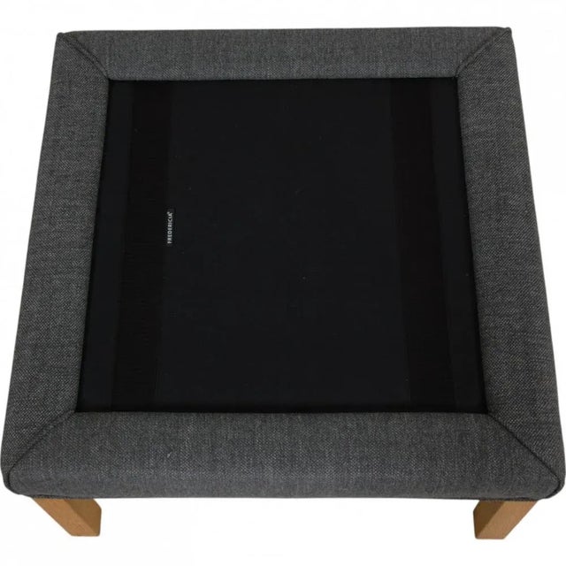 2202 Ottoman in Gray Fabric by Børge Mogensen For Sale - Image 6 of 13