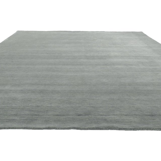 Contemporary Gray Area Rug With Modern Style - 09'10 X 13'00 For Sale - Image 3 of 9