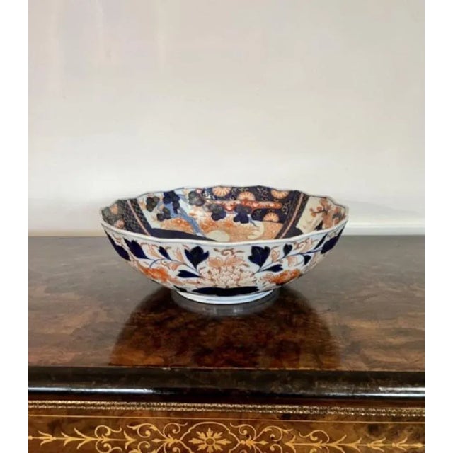 1900 - 1909 Antique Japanese Imari Bowl, 1900 For Sale - Image 5 of 6